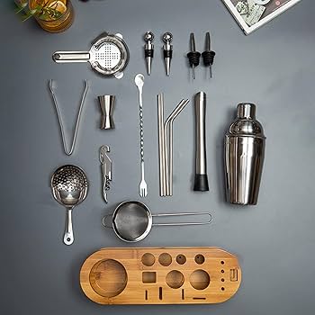 Amazon.co.jp: カクテル セット カクテルシェイカー バーセット